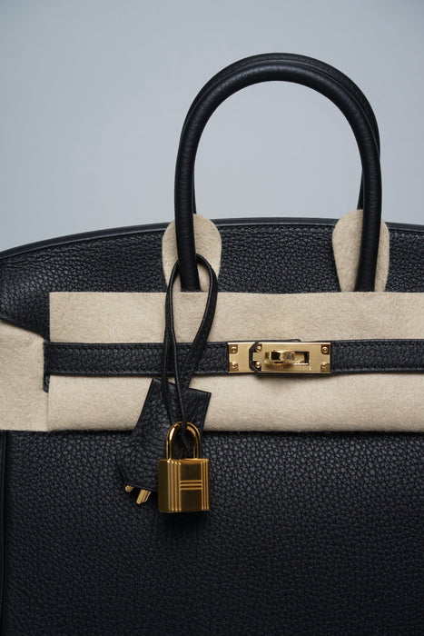 Hermes Birkin 25 Black Togo Ghw (Brand New)
