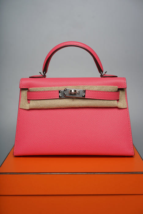 Hermes Kelly 20 in Rose Azalee Phw (Brand New)