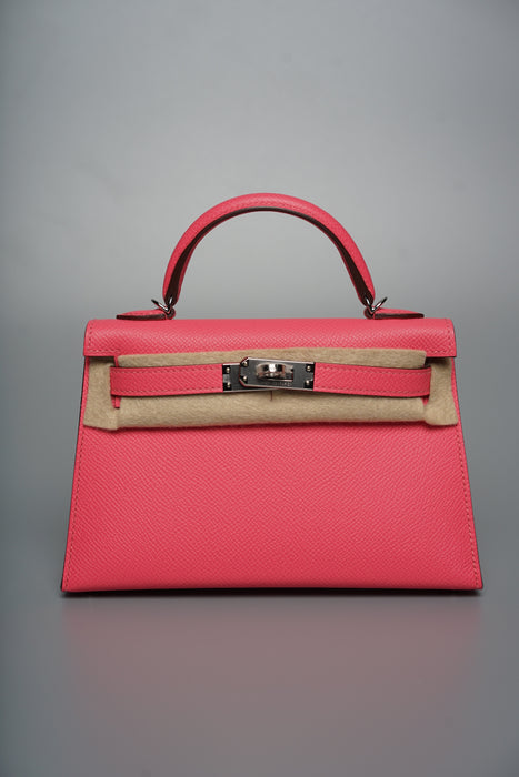 Hermes Kelly 20 in Rose Azalee Phw (Brand New)