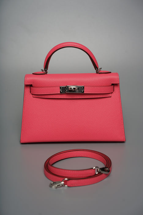 Hermes Kelly 20 in Rose Azalee Phw (Brand New)