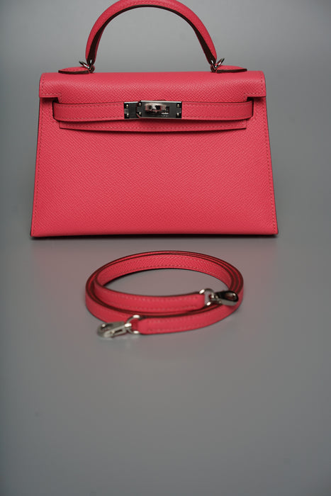 Hermes Kelly 20 in Rose Azalee Phw (Brand New)