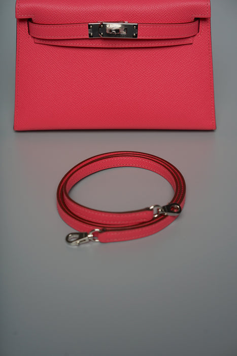 Hermes Kelly 20 in Rose Azalee Phw (Brand New)