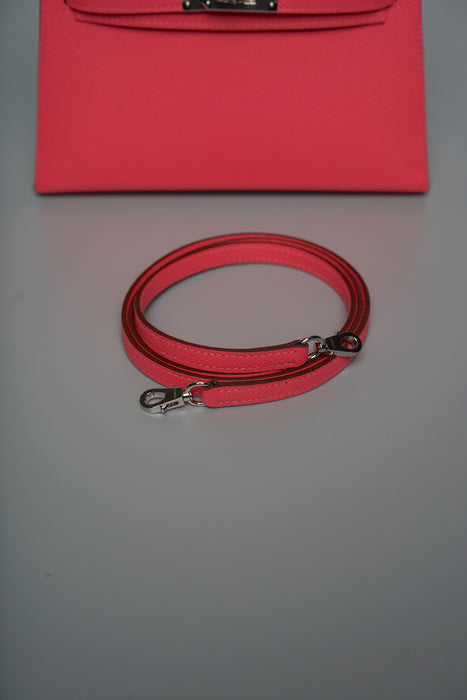 Hermes Kelly 20 in Rose Azalee Phw (Brand New)