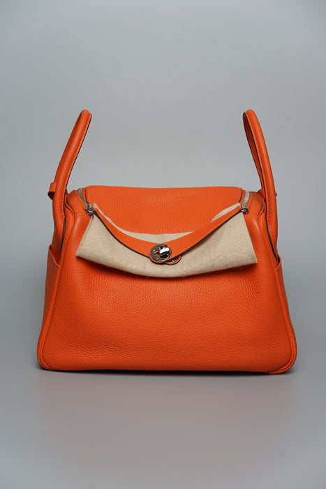 Hermes Lindy 30 in Orange Phw