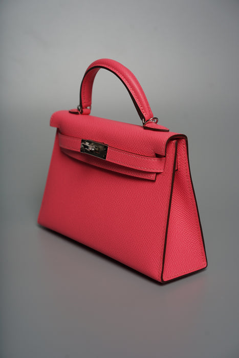 Hermes Kelly 20 in Rose Azalee Phw (Brand New)