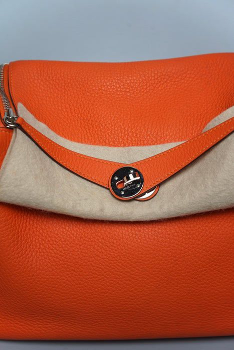 Hermes Lindy 30 in Orange Phw