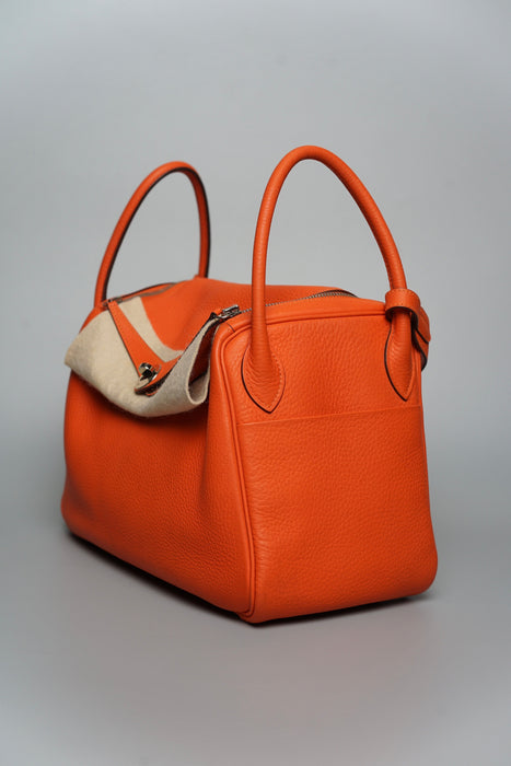 Hermes Lindy 30 in Orange Phw