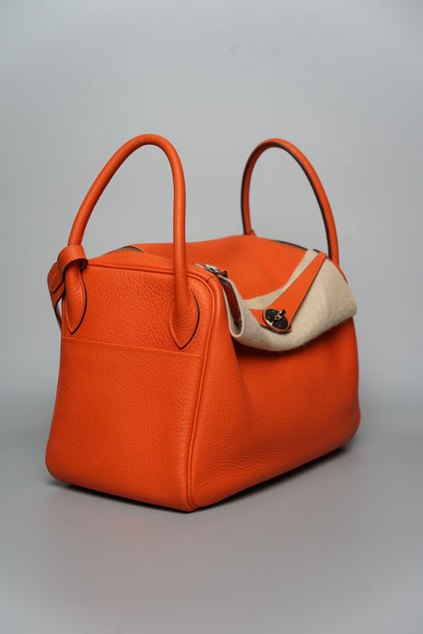 Hermes Lindy 30 in Orange Phw