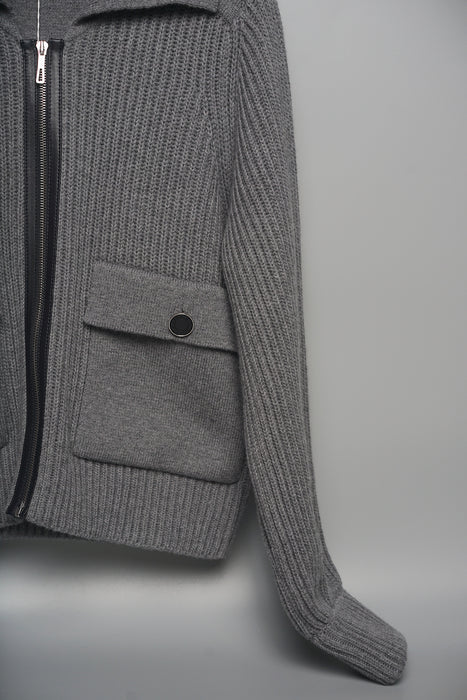 Hermes "Veste Maille Softerwear" Jacket in Grey Size 40 (Brand New)