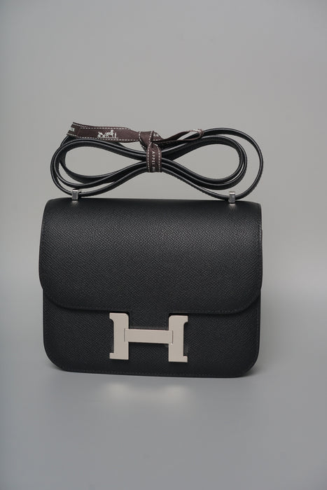 Hermes Constance 18 in Black Epsom Phw (Brand New)