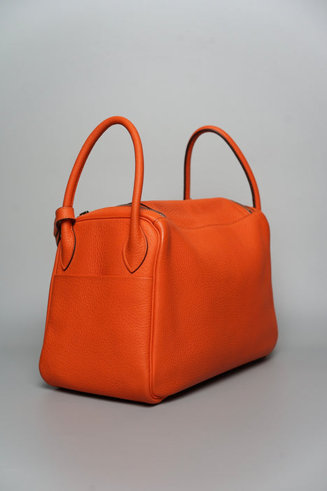 Hermes Lindy 30 in Orange Phw