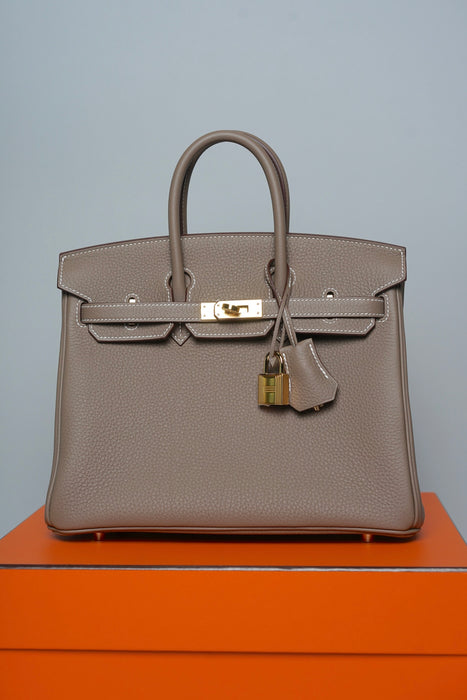 Hermes Birkin 25 in Etoupe Togo Ghw (Brand New)