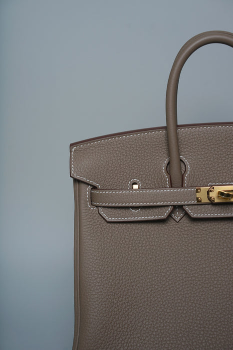 Hermes Birkin 25 in Etoupe Togo Ghw (Brand New)