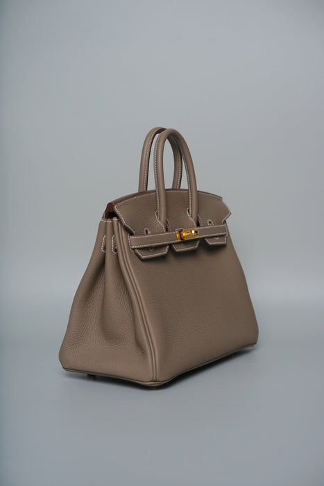 Hermes Birkin 25 in Etoupe Togo Ghw (Brand New)