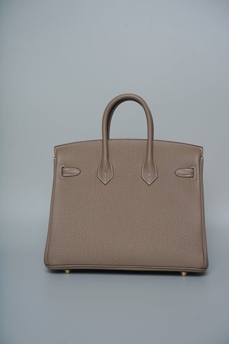 Hermes Birkin 25 in Etoupe Togo Ghw (Brand New)
