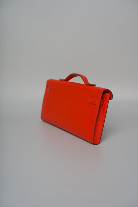 Hermes Kelly Cut in Tangerine Swift Phw (Brand New)