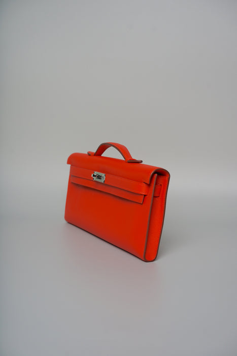 Hermes Kelly Cut in Tangerine Swift Phw (Brand New)