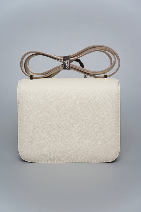 Hermes Constance 18 in Craie Epsom Ghw (Brand New)
