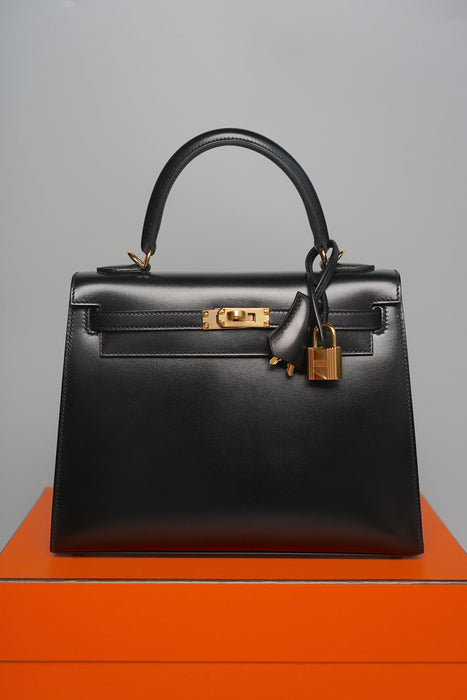 Hermes Kelly 25 Sellier in Black Box Ghw (Brand New)