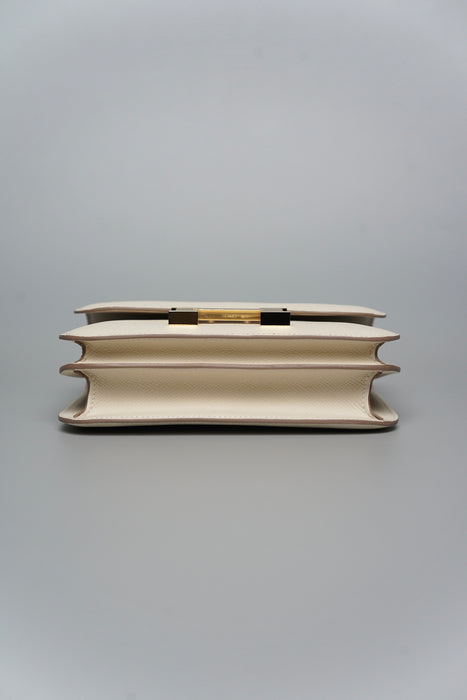 Hermes Constance 18 in Craie Epsom Ghw (Brand New)