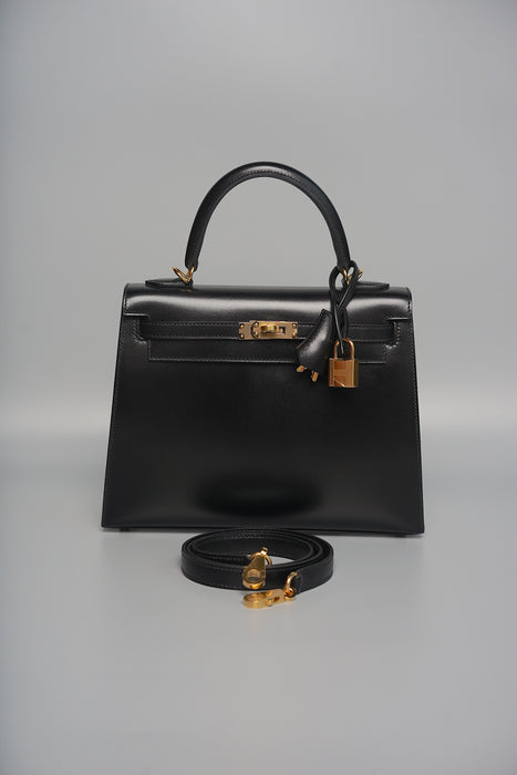 Hermes Kelly 25 Sellier in Black Box Ghw (Brand New)