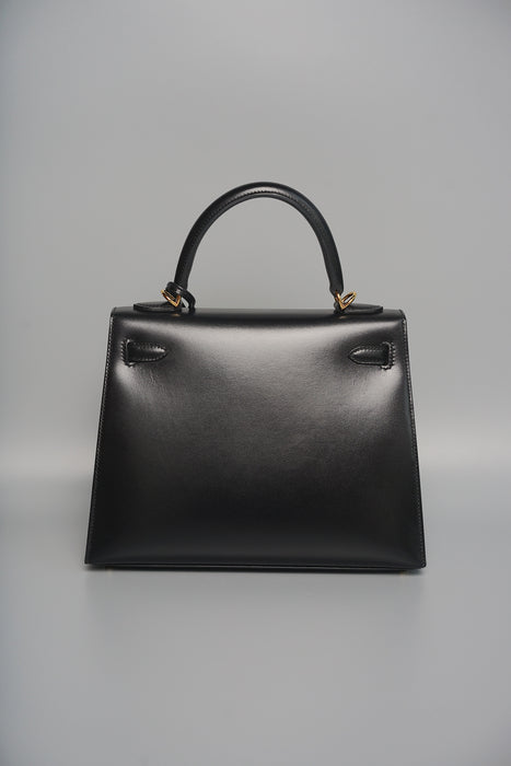 Hermes Kelly 25 Sellier in Black Box Ghw (Brand New)
