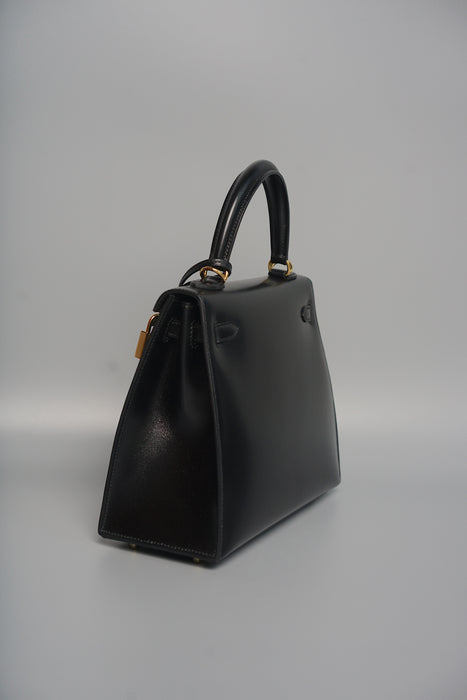 Hermes Kelly 25 Sellier in Black Box Ghw (Brand New)