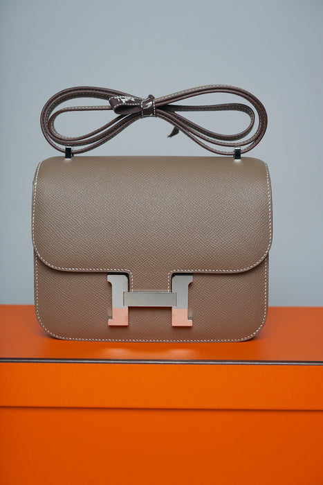 Hermes Constance 18 in Etoupe Epsom Phw (Brand New)