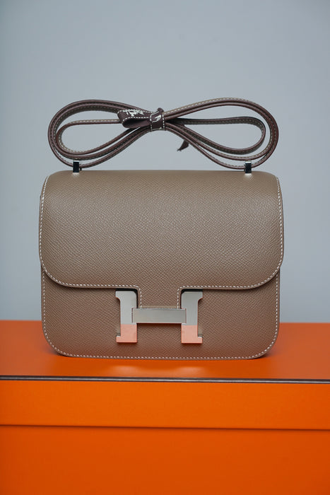 Hermes Constance 18 in Etoupe Epsom Phw (Brand New)