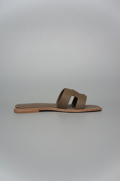 Hermes Oran Sandals in Etoupe Size 38 (Brand New)