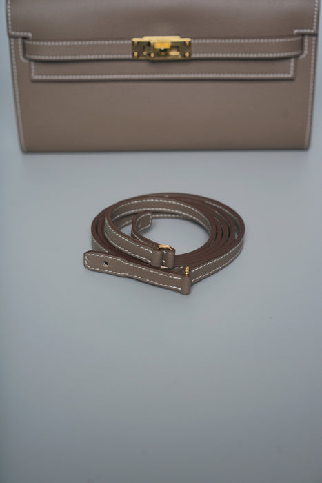 Hermes Kelly To Go in Etoupe Ghw (Brand New)