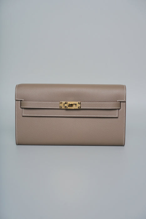 Hermes Kelly To Go in Etoupe Ghw (Brand New)