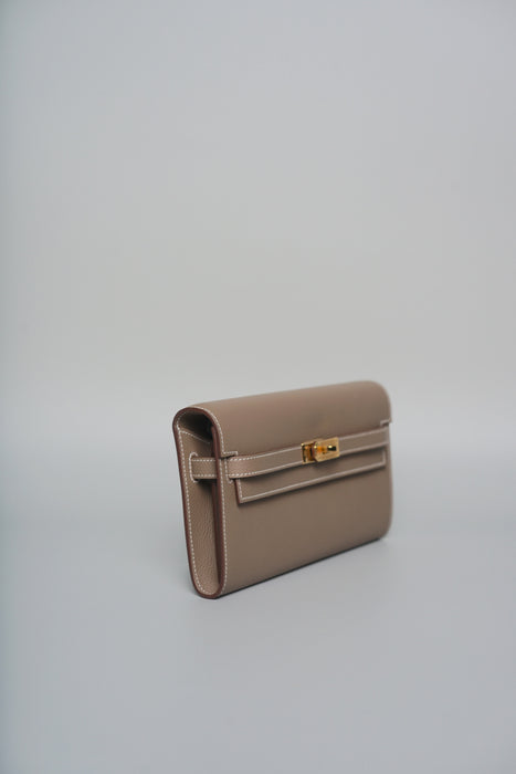 Hermes Kelly To Go in Etoupe Ghw (Brand New)