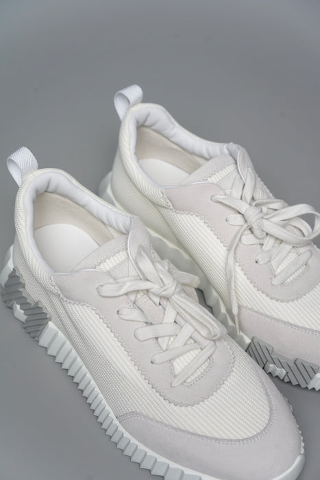 Hermes Bouncing Mesh Sneakers in Blanc Size 41 (Brand New)