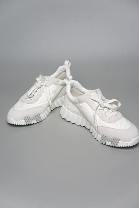 Hermes Bouncing Mesh Sneakers in Blanc Size 41 (Brand New)