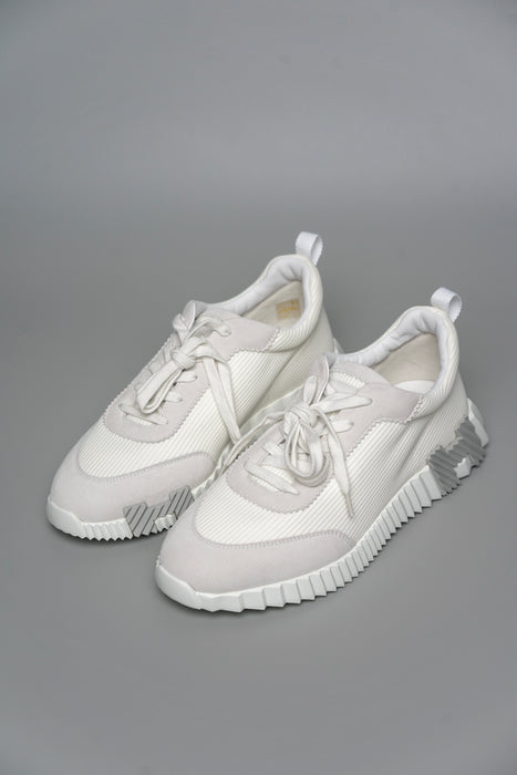 Hermes Bouncing Mesh Sneakers in Blanc Size 41 (Brand New)
