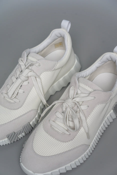 Hermes Bouncing Mesh Sneakers in Blanc Size 41 (Brand New)
