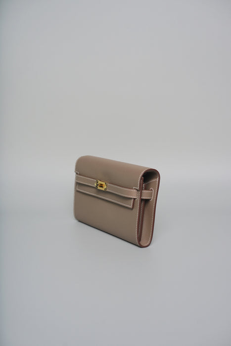 Hermes Kelly To Go in Etoupe Ghw (Brand New)