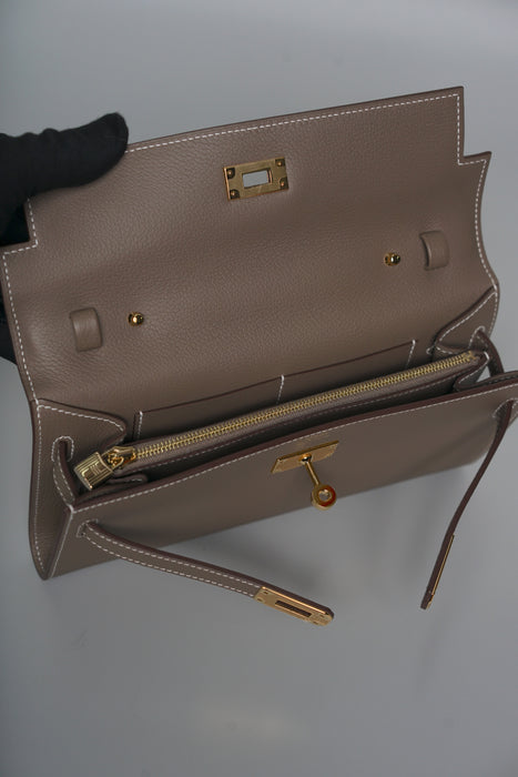 Hermes Kelly To Go in Etoupe Ghw (Brand New)