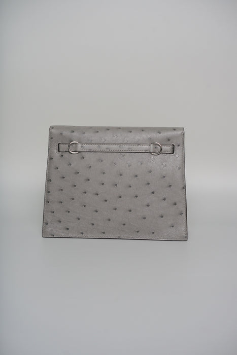 Hermes Kelly Danse in Gris Meyer Ostrich Phw (Brand New)