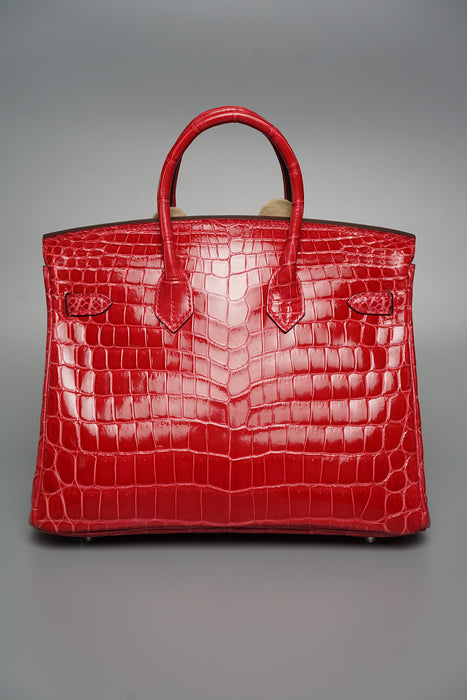 Birkin 25 Rose Extreme Shiny Niloticus Phw