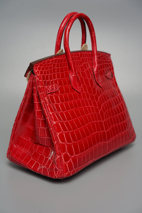 Birkin 25 Rose Extreme Shiny Niloticus Phw