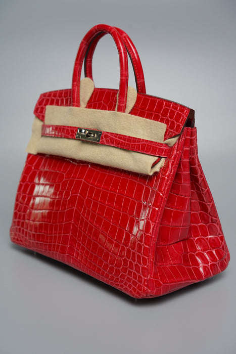 Birkin 25 Rose Extreme Shiny Niloticus Phw