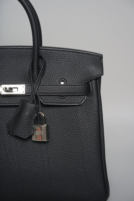 Hermes Birkin 25 in Noir Togo Phw (Brand New)