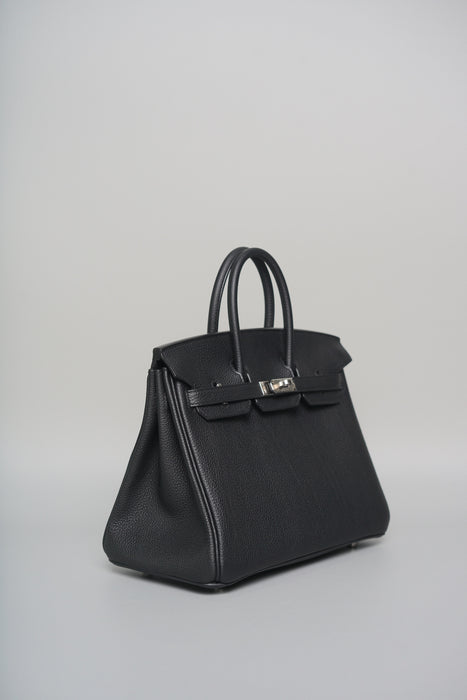 Hermes Birkin 25 in Noir Togo Phw (Brand New)