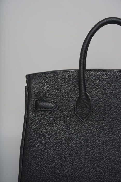 Hermes Birkin 25 in Noir Togo Phw (Brand New)