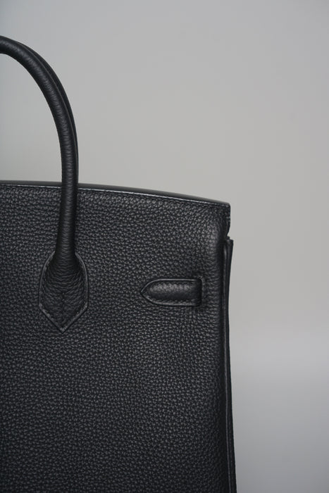 Hermes Birkin 25 in Noir Togo Phw (Brand New)