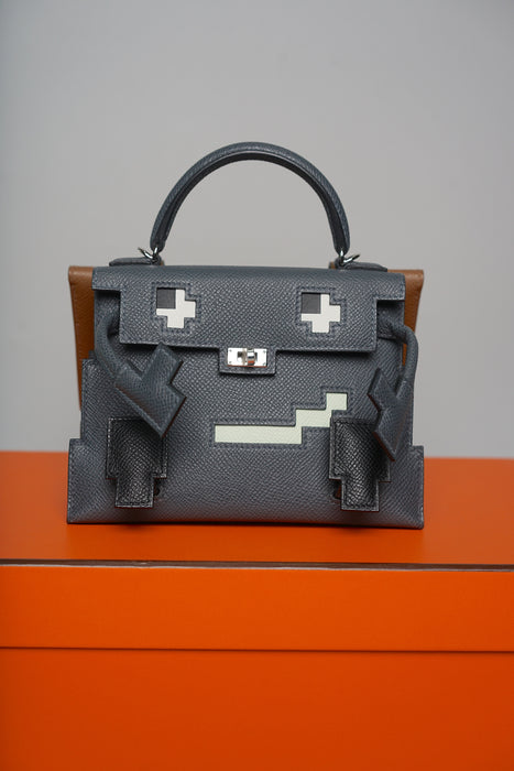 Hermes Kelly Dole Picto in Gristy Misty Phw