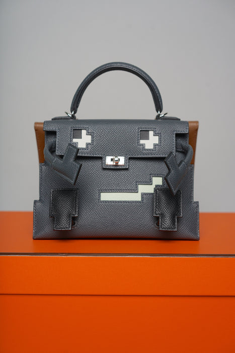 Hermes Kelly Dole Picto in Gristy Misty Phw