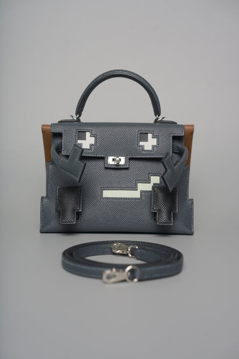 Hermes Kelly Dole Picto in Gristy Misty Phw